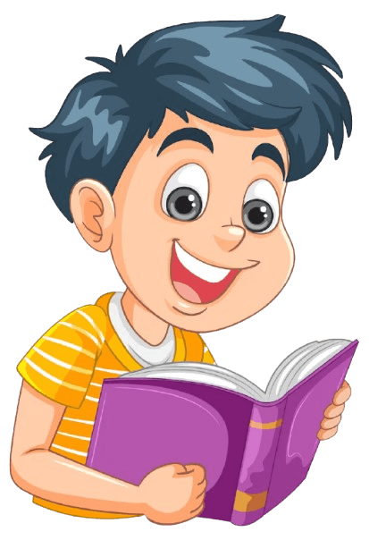 Student reading a book